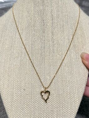 EFVA ATTLING 18K Gold Little Crazy Heart Pendant Necklace